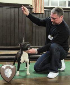 Paul Sutcliffe with Rosie.